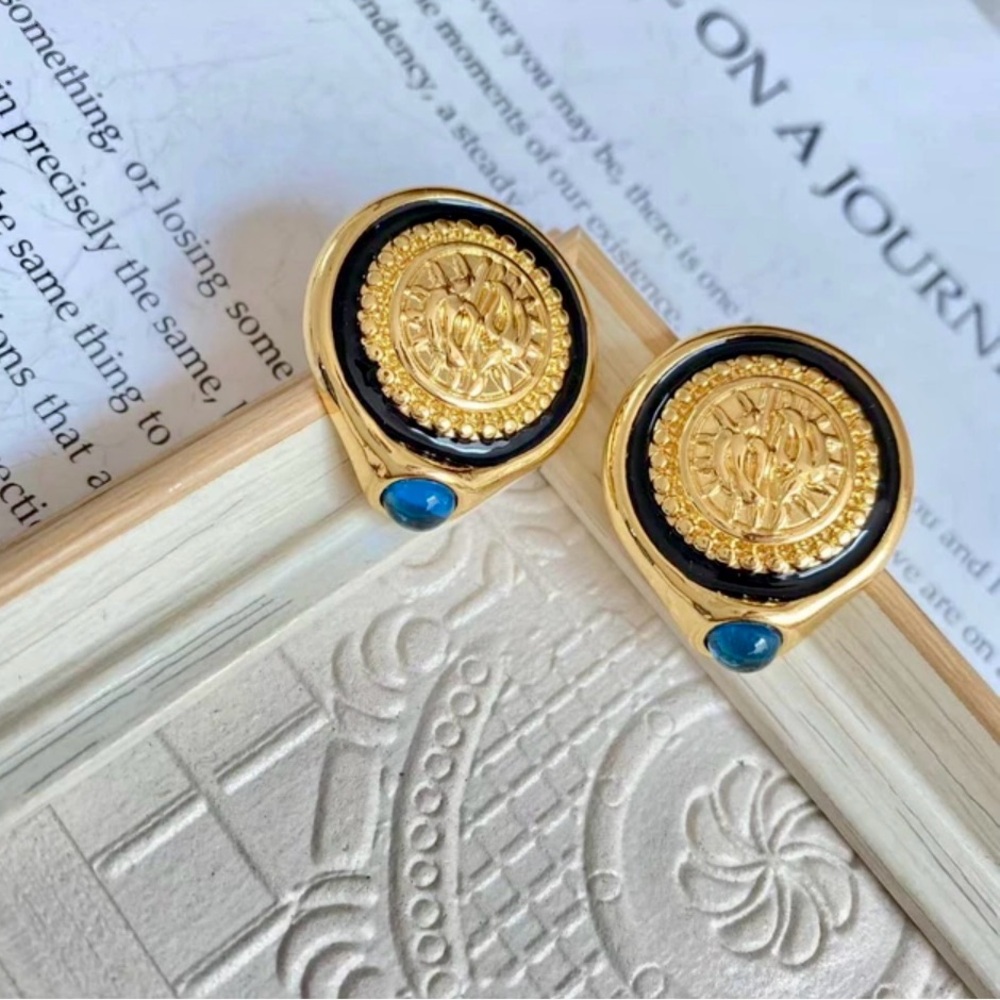 Unique Gold Coin Earrings